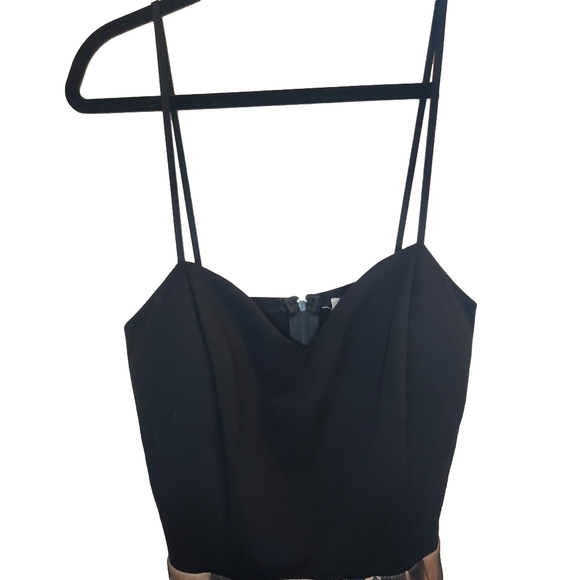 Charlotte Russe Nude and Black Lace Sweetheart Romper Sz: S Whimsygoth Vamp - Picture 5 of 16